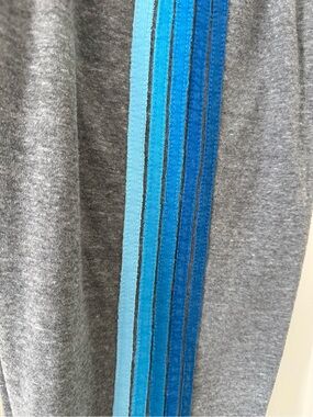 Grey Kids Sweatpants with Rainbow Stripe Logo